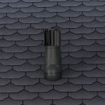 Ventilācijas izvads T01-PP, D150, ar mehānisko ventilatoru, Standard EVO - Image 2