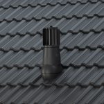 Ventilācijas izvads T05-PP, D150, ar mehānisko ventilatoru, Tile EVO - Image 2